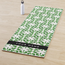 Bladpatroon, Groene Bladeren, Uw Naam Yogamat