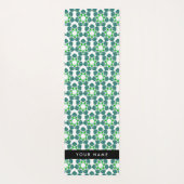 Bladpatroon, Groene Bladeren, Uw Naam Yogamat (Achterkant)