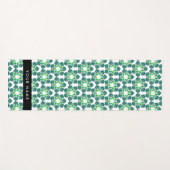 Bladpatroon, Groene Bladeren, Uw Naam Yogamat (Voorkant (horizontaal))