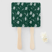 bladpatroon handwaaier (Voorkant en achterkant)