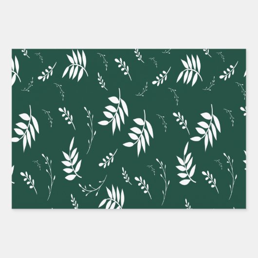 bladpatroon inpakpapier vel (Voorkant)