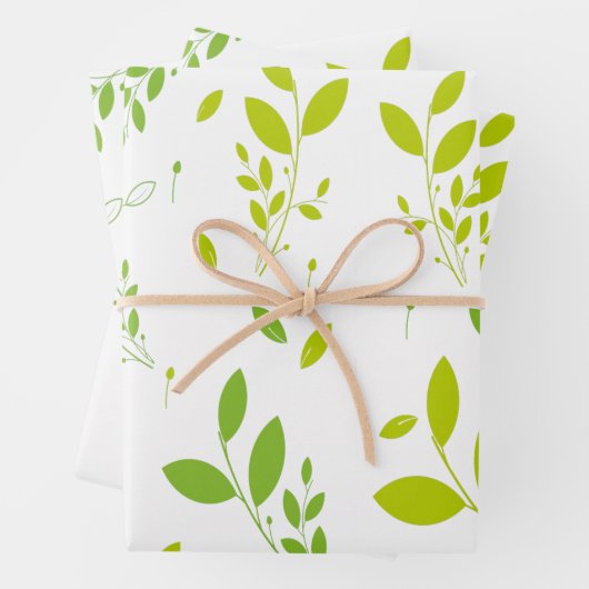 bladpatroon inpakpapier vel (In situ)