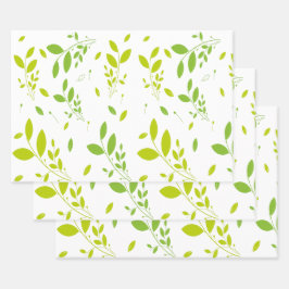 bladpatroon inpakpapier vel