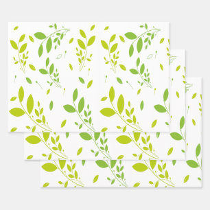 bladpatroon inpakpapier vel