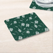 bladpatroon kartonnen onderzetters (Schuin)