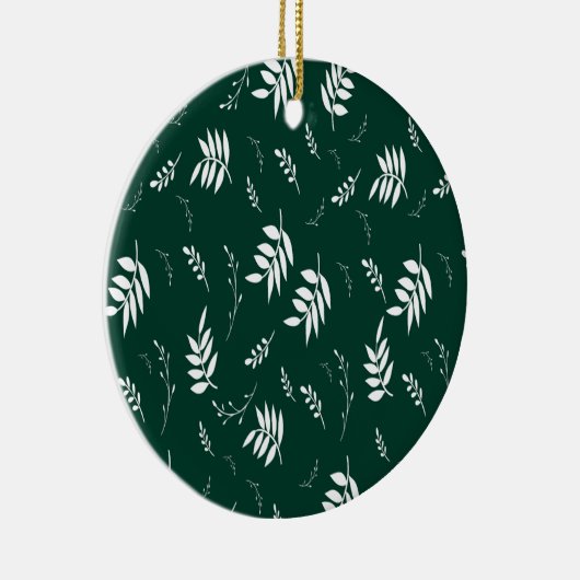 bladpatroon keramisch ornament (Rechts)