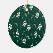 bladpatroon keramisch ornament (Links)