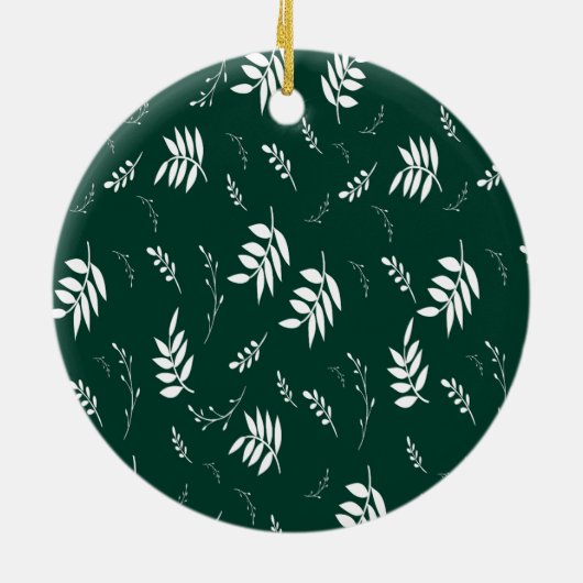 bladpatroon keramisch ornament (Achterkant)