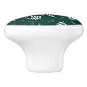 bladpatroon keramische knop (Zijkant)