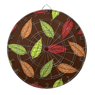 Bladpatroon, Kleurrijke Bladeren, Herfstbladeren Dartbord