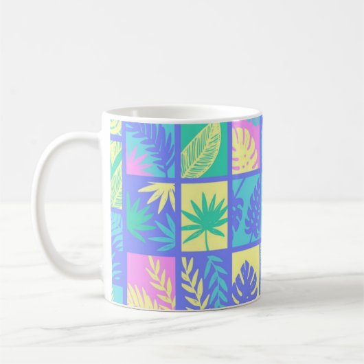 Bladpatroon Koffiemok (Links)