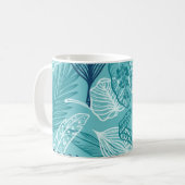 Bladpatroon Koffiemok (Voorkant links)