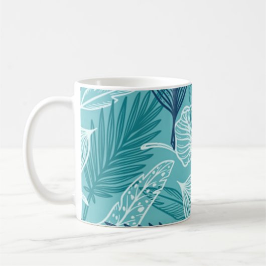 Bladpatroon Koffiemok (Links)