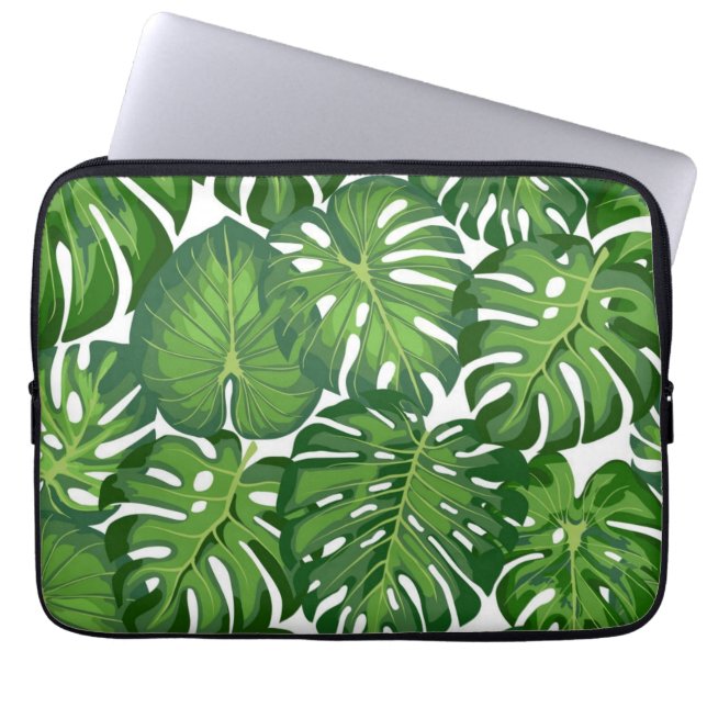 Bladpatroon Laptop Sleeve (Voorkant)