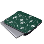 bladpatroon laptop sleeve (Voorkant onderkant)