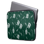 bladpatroon laptop sleeve (Voorkant Links)