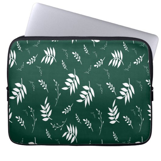 bladpatroon laptop sleeve (Voorkant)