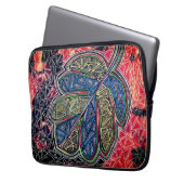 Bladpatroon Laptop Sleeve (Voorkant Links)
