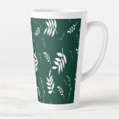 bladpatroon latte mok (Rechts)