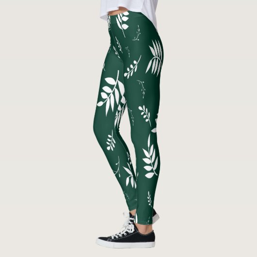 bladpatroon leggings (Links)