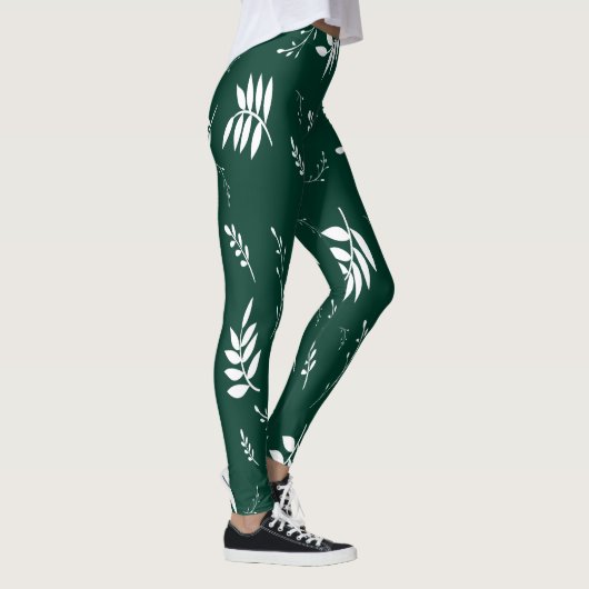 bladpatroon leggings (Rechts)
