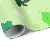 Bladpatroon met verschillende vormen en kleuren cadeaupapier (Rol Hoek)