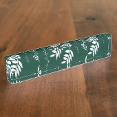 bladpatroon naambordje (Zijkant)