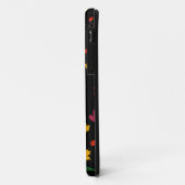 Bladpatroon op een zwarte achtergrond Case-Mate iPhone case (Achterkant/links)