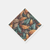 Bladpatroon papieren servetten (Hoek)