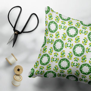Bladpatroon, Patroon Van Bladeren, Groene Bladeren Accent Kussen
