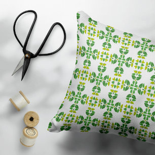 Bladpatroon, patroon van bladeren, groene bladeren accent kussen