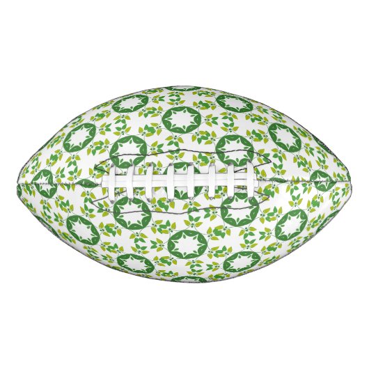 Bladpatroon, patroon van bladeren, groene bladeren american football (Voorkant)