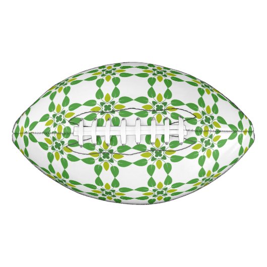 Bladpatroon, patroon van bladeren, groene bladeren american football (Voorkant)