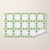 Bladpatroon, patroon van bladeren, groene bladeren bad handdoek (Handdoek)