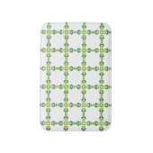 Bladpatroon, patroon van bladeren, groene bladeren badmat (Voorkant Verticaal)