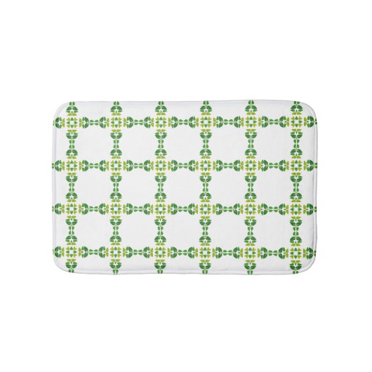 Bladpatroon, patroon van bladeren, groene bladeren badmat (Voorkant)