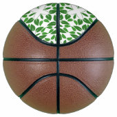 Bladpatroon, patroon van bladeren, groene bladeren basketbal (Rechts)
