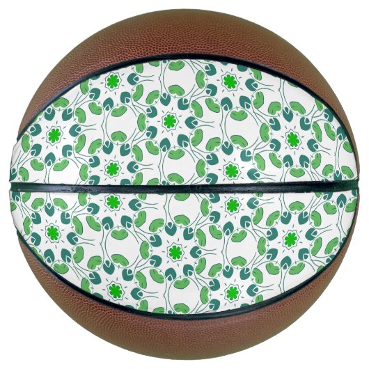 Bladpatroon, Patroon Van Bladeren, Groene Bladeren Basketbal (Voorkant)