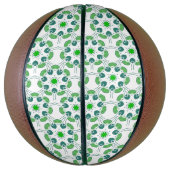 Bladpatroon, Patroon Van Bladeren, Groene Bladeren Basketbal (Verticaal)