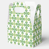 Bladpatroon, patroon van bladeren, groene bladeren bedankdoosjes (Geopend)