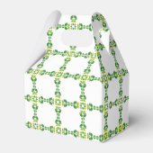 Bladpatroon, patroon van bladeren, groene bladeren bedankdoosjes (Voorkant Zijde)