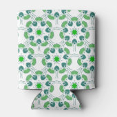 Bladpatroon, patroon van bladeren, groene bladeren blikjeskoeler (Achterkant)