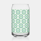 Bladpatroon, patroon van bladeren, groene bladeren blikvorm glas (Achterkant)