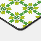 Bladpatroon, patroon van bladeren, groene bladeren bureaumat (Hoek)