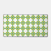 Bladpatroon, patroon van bladeren, groene bladeren bureaumat (Voorkant)