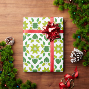 Bladpatroon, Patroon Van Bladeren, Groene Bladeren Cadeaupapier