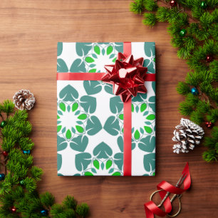 Bladpatroon, patroon van bladeren, groene bladeren cadeaupapier