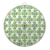 Bladpatroon, patroon van bladeren, groene bladeren dartbord (Voorkant)