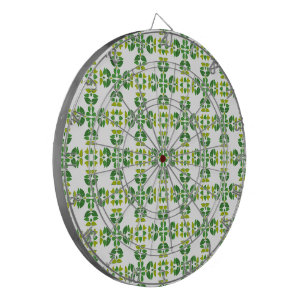 Bladpatroon, patroon van bladeren, groene bladeren dartbord
