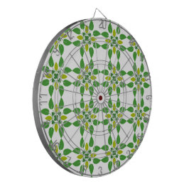 Bladpatroon, patroon van bladeren, groene bladeren dartbord